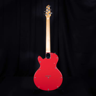 Used Red Lindert Conductor Model Signed by Rick Derringer Electric Guitar W/ Bag image 11