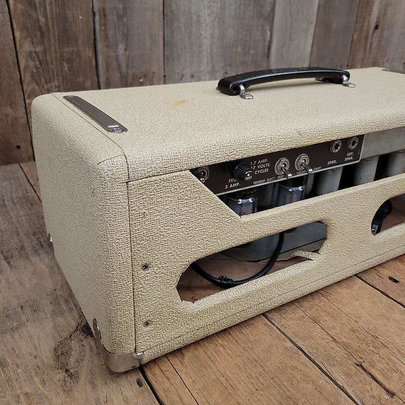 Fender Bassman Amp Head 6G6-B Blond Tolex Oxblood Grille