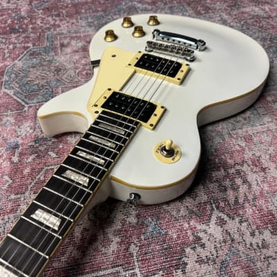 Sheridan A100 Les Paul Electric Guitar in Pearl White w/EMG Pickups image 15