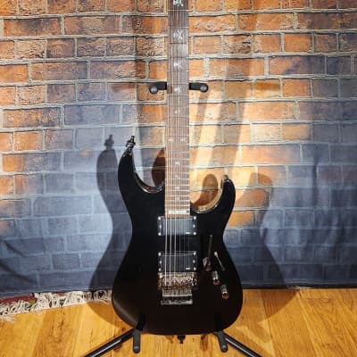 ESP LTD 2016 KH-202 Kirk Hammett Signature Black Skull Inlays Floyd Rose Set Up for sale