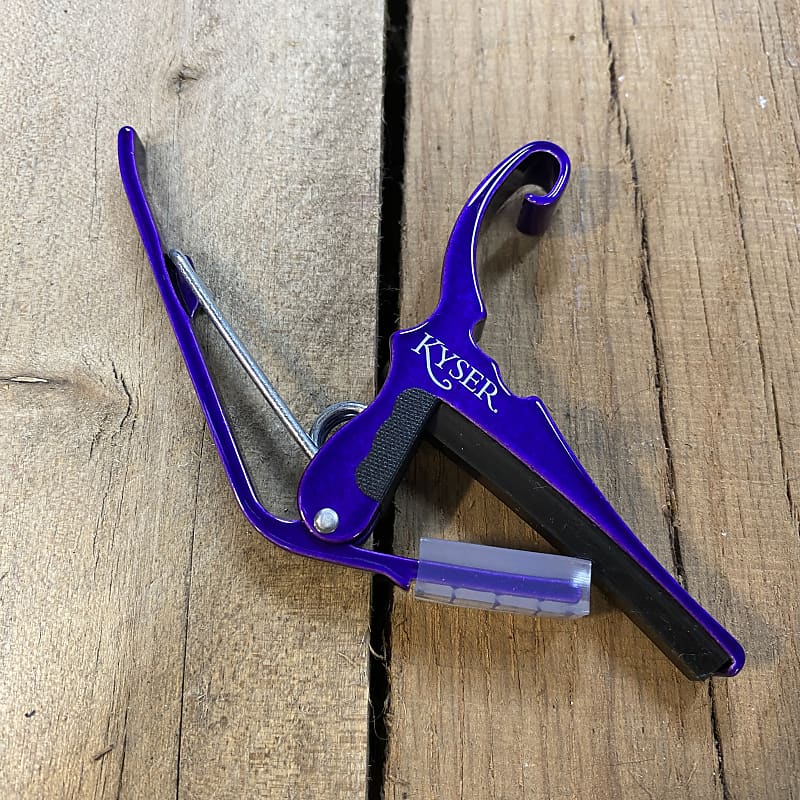 Kyser QuickChange Acoustic Guitar Capo KG6PA Deep Purple Reverb