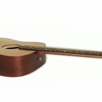 Trembita Brand New Seven 7 Strings Acoustic Guitar, Sand Natural Wood made in Ukraine Beautiful sound image 4