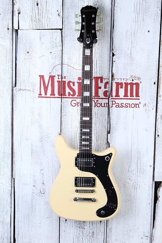 Epiphone Wilshire Phant-o-matic Solid Body Electric Guitar Antique Ivory