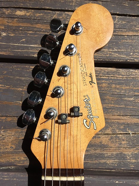 Fender Squier MIJ Japan Stratocaster Black Strat E Series