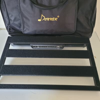 Donner DB-3Pedal Board 2020 - Black+ Softcase+ Power Supply for sale