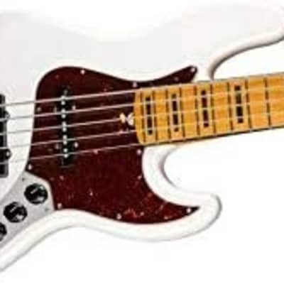 Fender American Ultra 5-String Jazz Bass, Arctic Pearl, Maple Fingerboard image 4