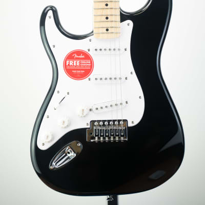 Squier Sonic Stratocaster Left Handed Black image 1