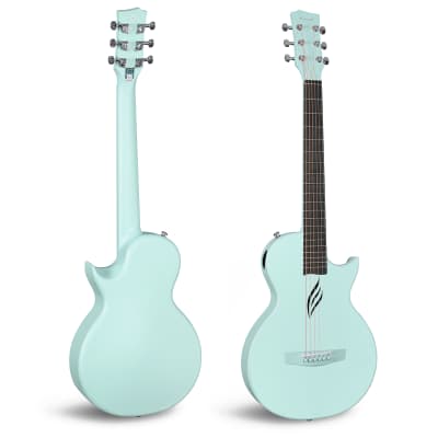 Enya Nova Go Carbon Fiber Acoustic Guitar Blue (1/2 Size) image 2