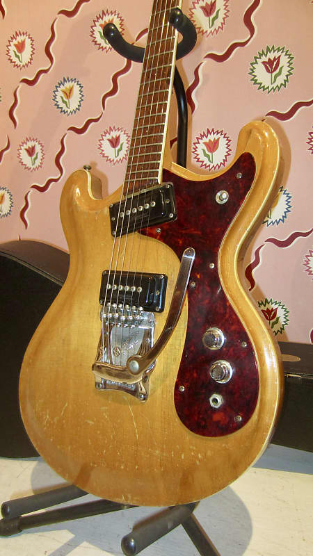 Vintage 1966 Mosrite Joe Maphis Model I Natural w/ Case image 1