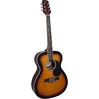 Adam Black O-2 Brown Sunburst Acoustic Guitar image 1