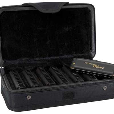 Hohner HH-PBH7 Case of Piedmont Blues - 7 Harmonicas with Case Standard image 2