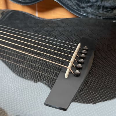 Enya Carbon Fiber Acoustic Electric Guitar X4 Pro Mini with Hard Case image 6