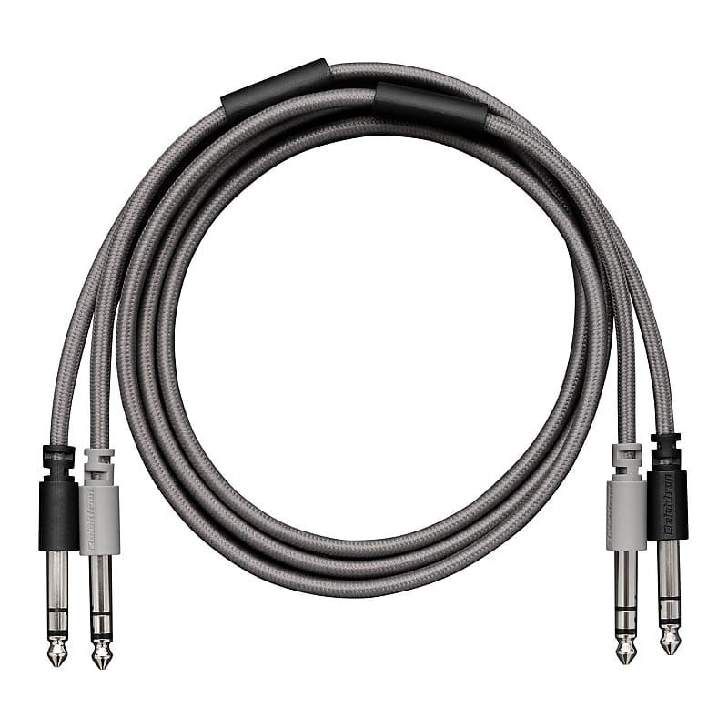 Elektron Twin Balanced 1/4" TRS Audio Cable for Elektron Gear - 24.4" image 1