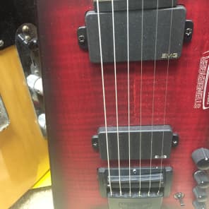 Steinberger Synapse Transcale ST-2FPA Custom baritone  Flame red image 4