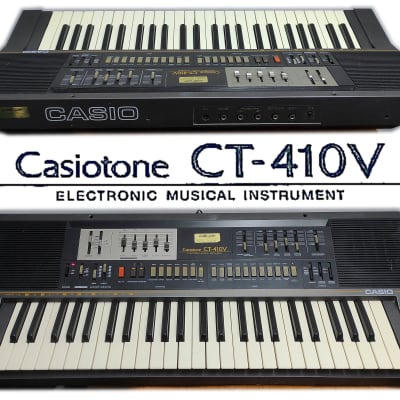 Casio CT-410V, year 1984, with ANALOG FILTER