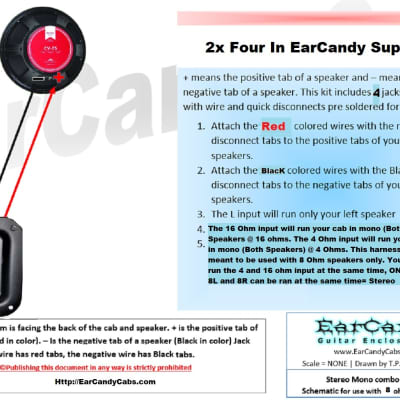 EarCandy Super-Jack© 2x wiring harness 8 Ohms L 8 Ohms R = stereo 16 & 4 Ohms Mono - No PC Boards! image 6
