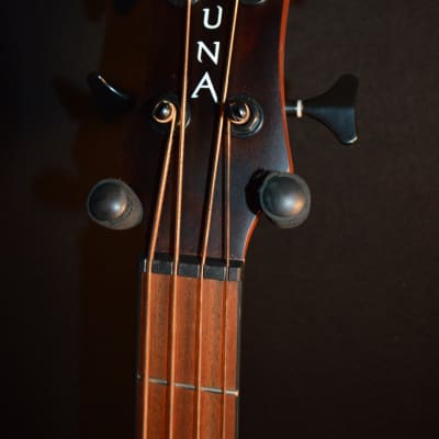 Luna Lab Tribal 34 Tobacco Burst Acoustic Electric Bass Guitar - Free Shipping! image 4