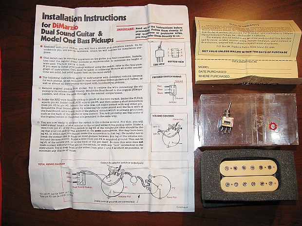 DiMarzio Vintage Super Distortion Dual Sound | Reverb DiMarzio Vintage Super Distortion Dual Sound | Reverb