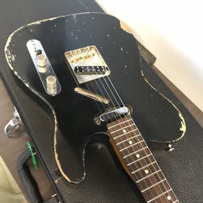 MJT Telecaster, 2018, Black, Reverse Headstock, w/ Hard Case MJT Telecaster, 2018, Black, Reverse Headstock, w/ Hard Case