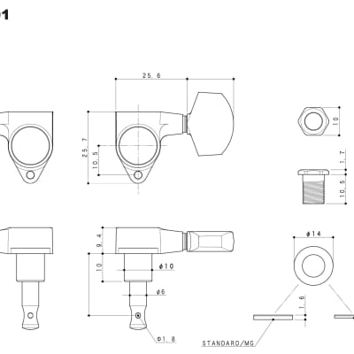 Gotoh SG301 Tuning Machines | Reverb UK