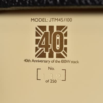 Marshall 45/100 40th Anniversary JTM Amplifier image 12