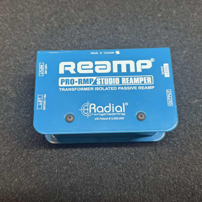 Radial Engineering Pro Guitar Reamp RMP Blue w/ Box, Manual, & Sticker image 2