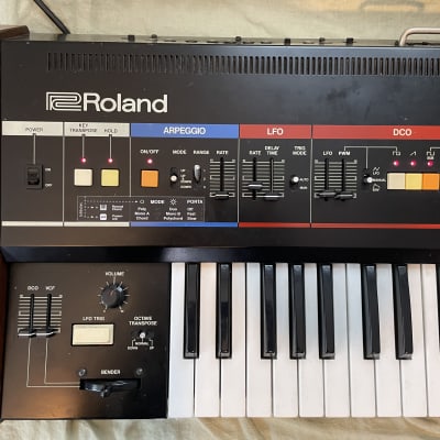 Roland Juno-60 w/ Tubbutec MIDI upgrade, dust cover, semi-rigid bag, etc. image 5