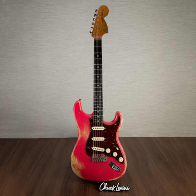 Fender Custom Shop 69 Stratocaster Heavy Relic Electric Guitar, Ebony Fingerboard - Watermelon King - CHUCKSCLUSIVE - #R126000 - Display Model image 2