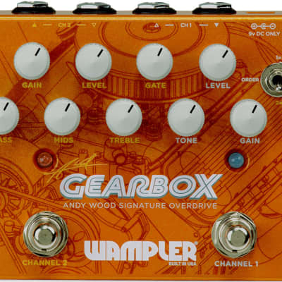 Reverb.com listing, price, conditions, and images for wampler-gearbox-andy-wood-signature-overdrive