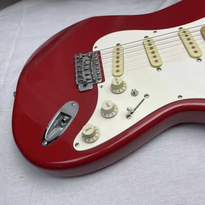 Squier Stratocaster by Fender - MIK Made in Korea 1990s - Torino Red / Maple neck image 6