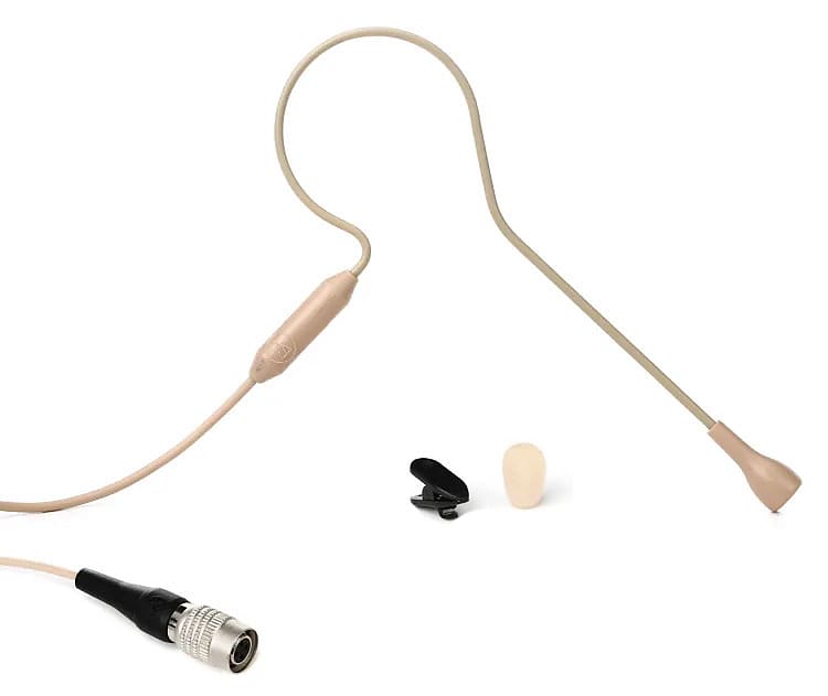 Audio-Technica PRO92CWTH Condenser Headworn Microphone For Wireless - Tan image 1