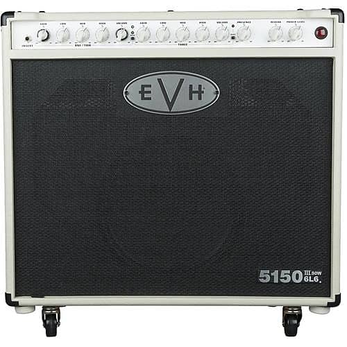 EVH 5150III 50-Watt Amplifier with 6L6 112 Power Tube and 12  Speaker, 120V, Ivory image 1