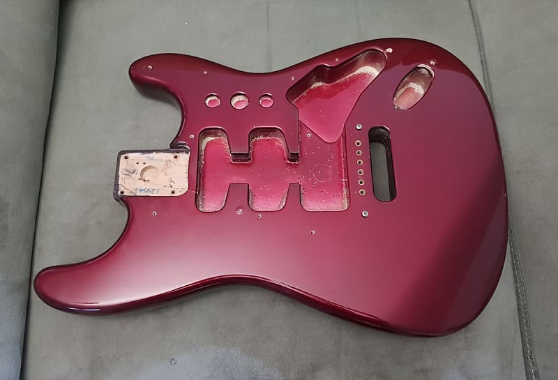 Fender Mexican Stratocaster Body 1990'S Wine Red | Reverb