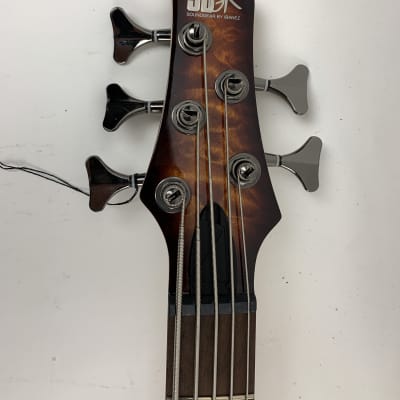 Ibanez SR Series SR405EQM Quilted Maple Dragon Eye Burst 5-String Electric Bass + FREE Gig Bag! image 12