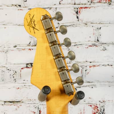 Fender - B2 Custom Shop Limited Edition Fat '50s - Stratocaster Electric Guitar - Relic - Aged India Ivory - IIV - w/ Hardshell Tweed Case - x1332 (USED) image 3