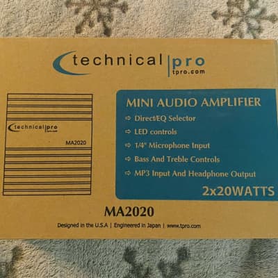 Technical Pro MA2020 MiniAudio Amplifier 2X20 watts New image 4