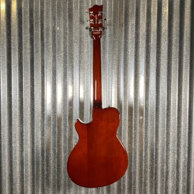 Reverend Limited Edition Roundhouse Semi Hollow Body Archtop Vintage Clear Natural Guitar #19 Blem image 11