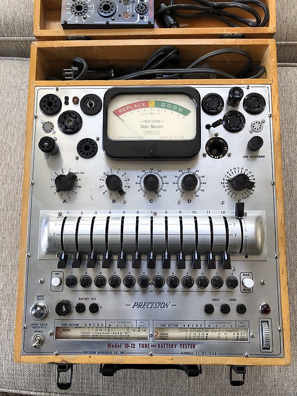 Precision Apparatus 10-12 Tube Tester 1940's | Reverb