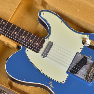 Fender Custom Shop Limited Edition '60 Telecaster Heavy Relic Aged Lake Placid Blue Over 3 Color Sunburst image 5