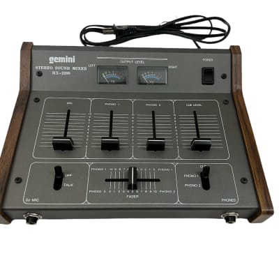 Gemini MX-2200 1986 Grey With Wood Finish. | Reverb