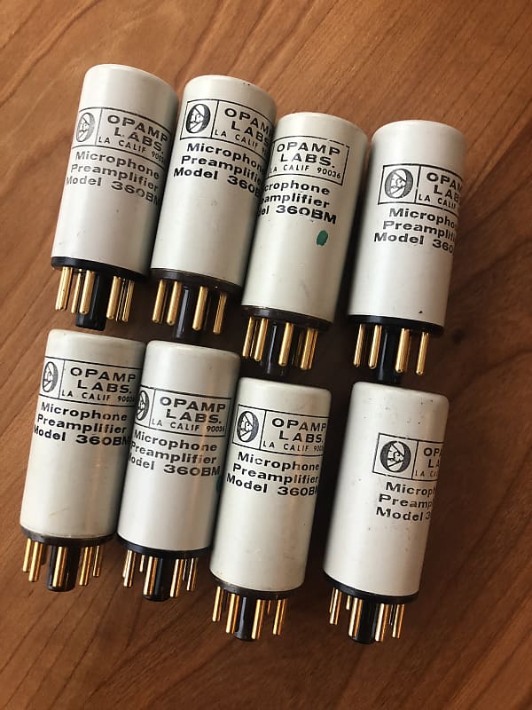 1970’s Opamp Labs 360BM 360M mic preamp modules Reverb UK