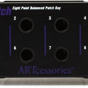ART TPatch 8-point 1/4 inch TRS Balanced Patchbay image 2