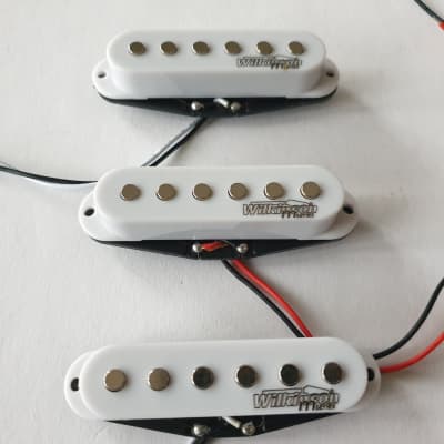 Wilkinson stratocaster MWHS high output ceramic guitar pickups set white image 1
