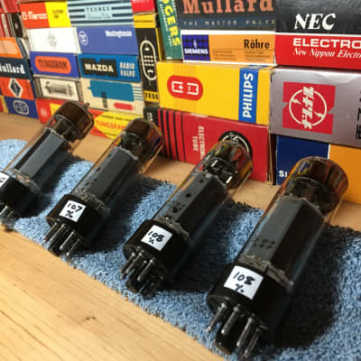 NOS Ei Yugo Triple Mica Weld Plate EL34 6CA7 Candle Tip Preamp Audio Tube ~ 4 Available Gm Tested ~ Phenomenal Tone Audiophile Grade image 4