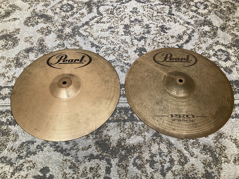 Used Pearl 14" Hi Hat Cymbals Reverb