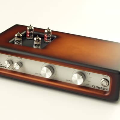 Xtonebox Silver-6011 Sunburst | Hi-fi High-end stereo tube amplifier | Tube phono for turntable & BT image 1