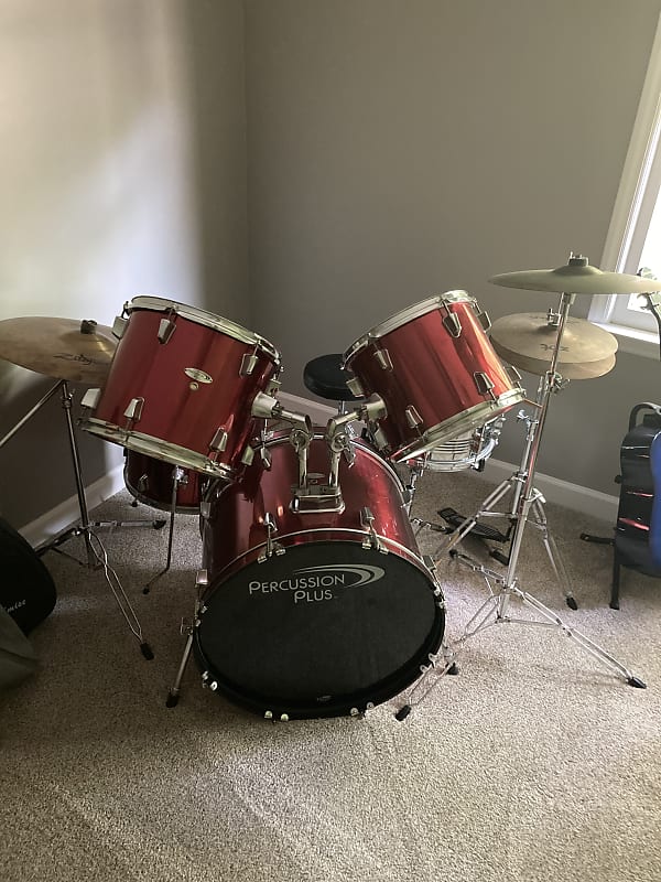 Percussion plus 5 piece drum set with Zildjian ZBTs included Reverb