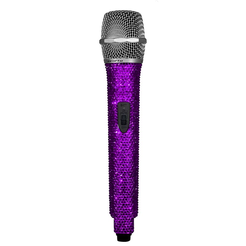 VOCOPRO UHF18-Diamond Crystal Studded Wireless Microphone System Includes Receiver image 1