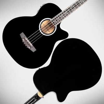 Glarry GMB101 4 string Electric Acoustic Bass Guitar w/ 4-Band Equalizer EQ-7545R 2020s - Black image 18