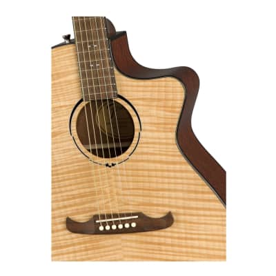 Fender FA-345CE Auditorium 6-String Acoustic Guitar (Natural) image 2